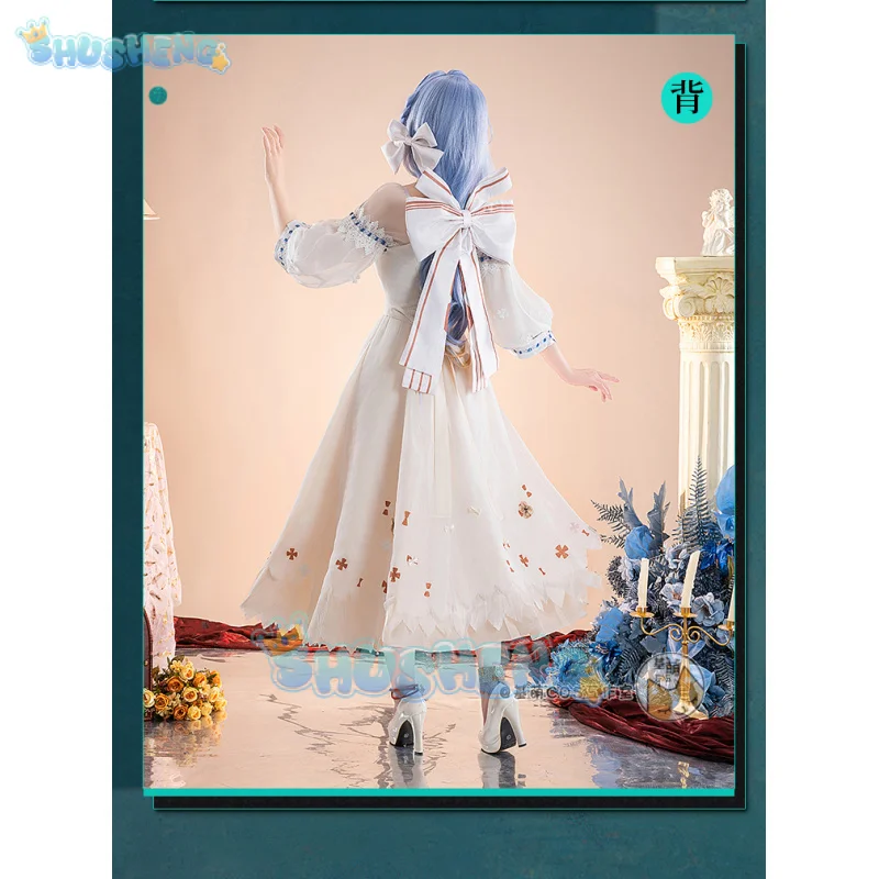 Thirty-Seve Cosplay Game Reverse:1999 costume Gorgeous elegant white dress necklace headwear set party dance sweet girl uniform