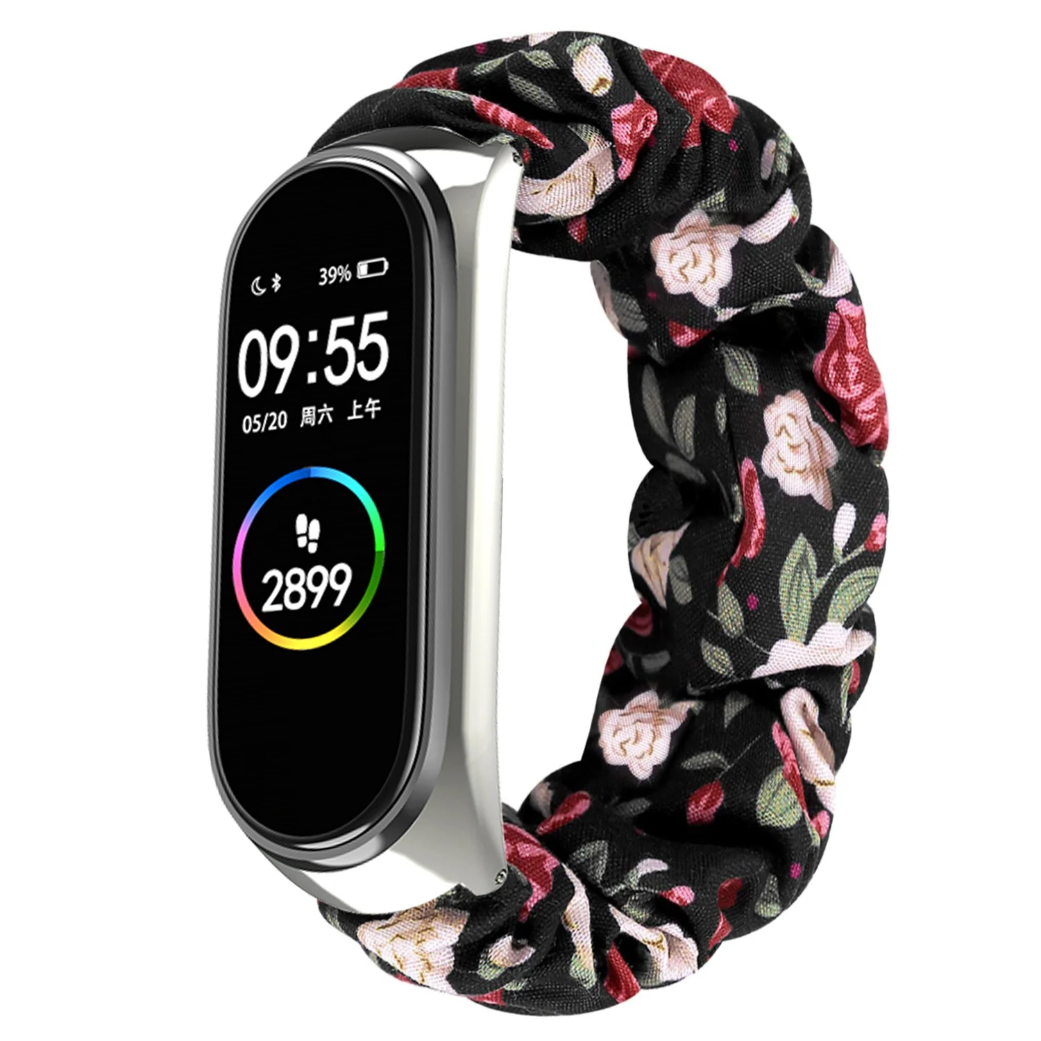Scrunchies Elastic Strap for Xiaomi Mi band 5 4 3 replaceable Bracelet Mi Band 4 correa Wristband Breathable straps for miband 6