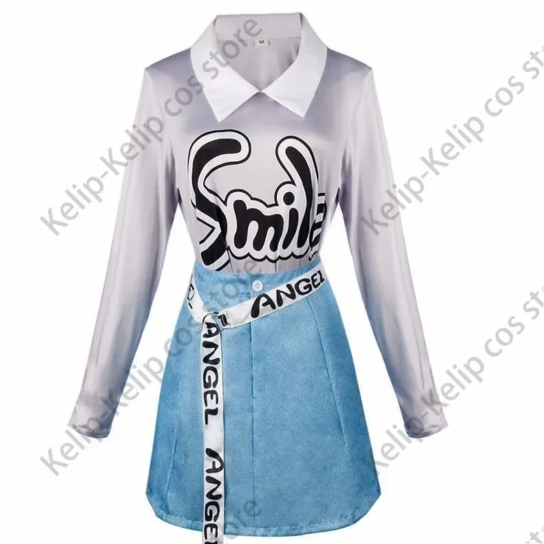 อะนิเมะ Miuk โครงการ Sekai สีสัน Stage Azusawa Kohane คอสเพลย์เครื่องแต่งกาย Carnival ฮาโลวีนเครื่องแต่งกายสําหรับผู้หญิงชายหญิง