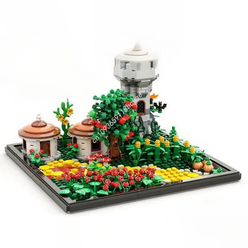 

890 деталей MOC: Модель Замка Волшебника Оз, конструктор для детей, набор для сборки, архитектурные игрушки, подарки на Рождество