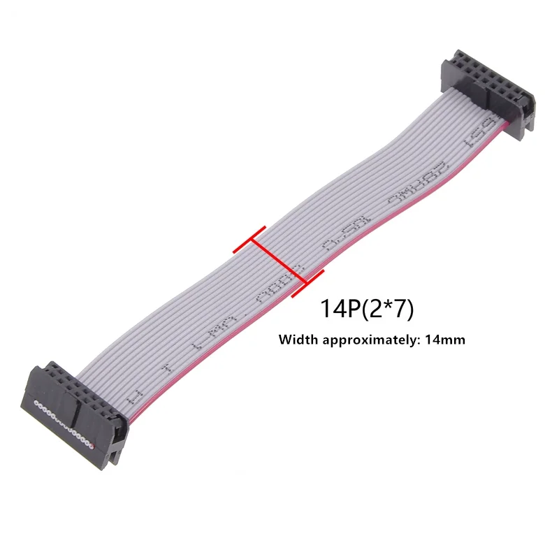 FC2.0 Graues Bandkabel JTAG 10cm-1m Doppelkopf-Download 1,0mm Leitungsabstand IDC-Leitung 6P-60P Gleiche Richtung für Elektronik – Detail 9