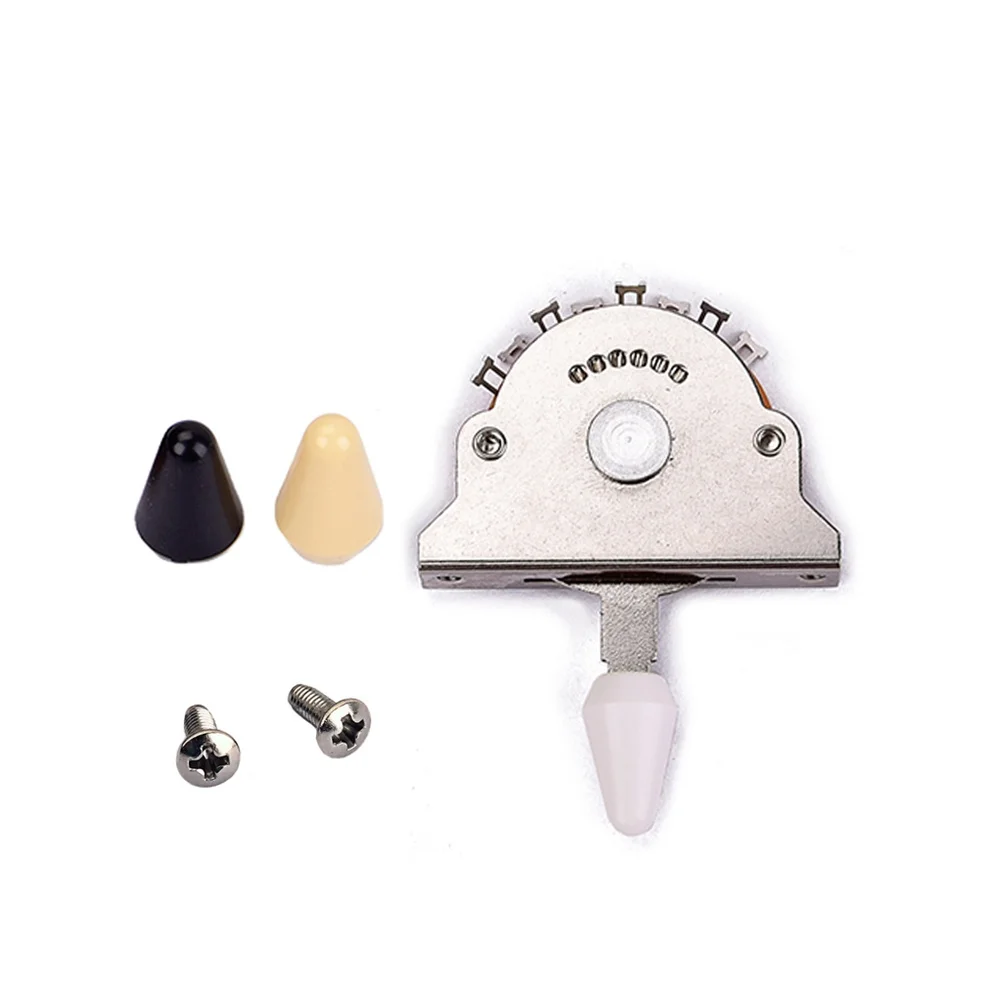 

5 Way Lever Pickup Selector Switch Guitar Accessory High-End Replacement Smooth Reliable Knob Screws 5 Way Lever
