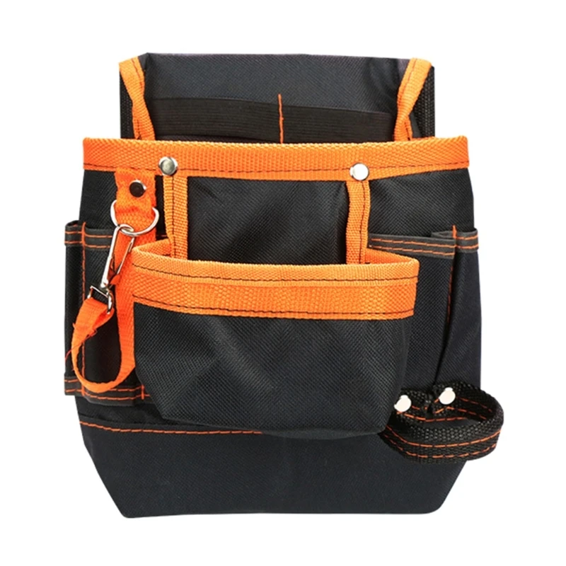 

367D 600D Oxford Cloth Tool Bag with 8pcs Pockets Maintenance Special Electrician Belt Bag Practical Hardware Tool Waist Bag