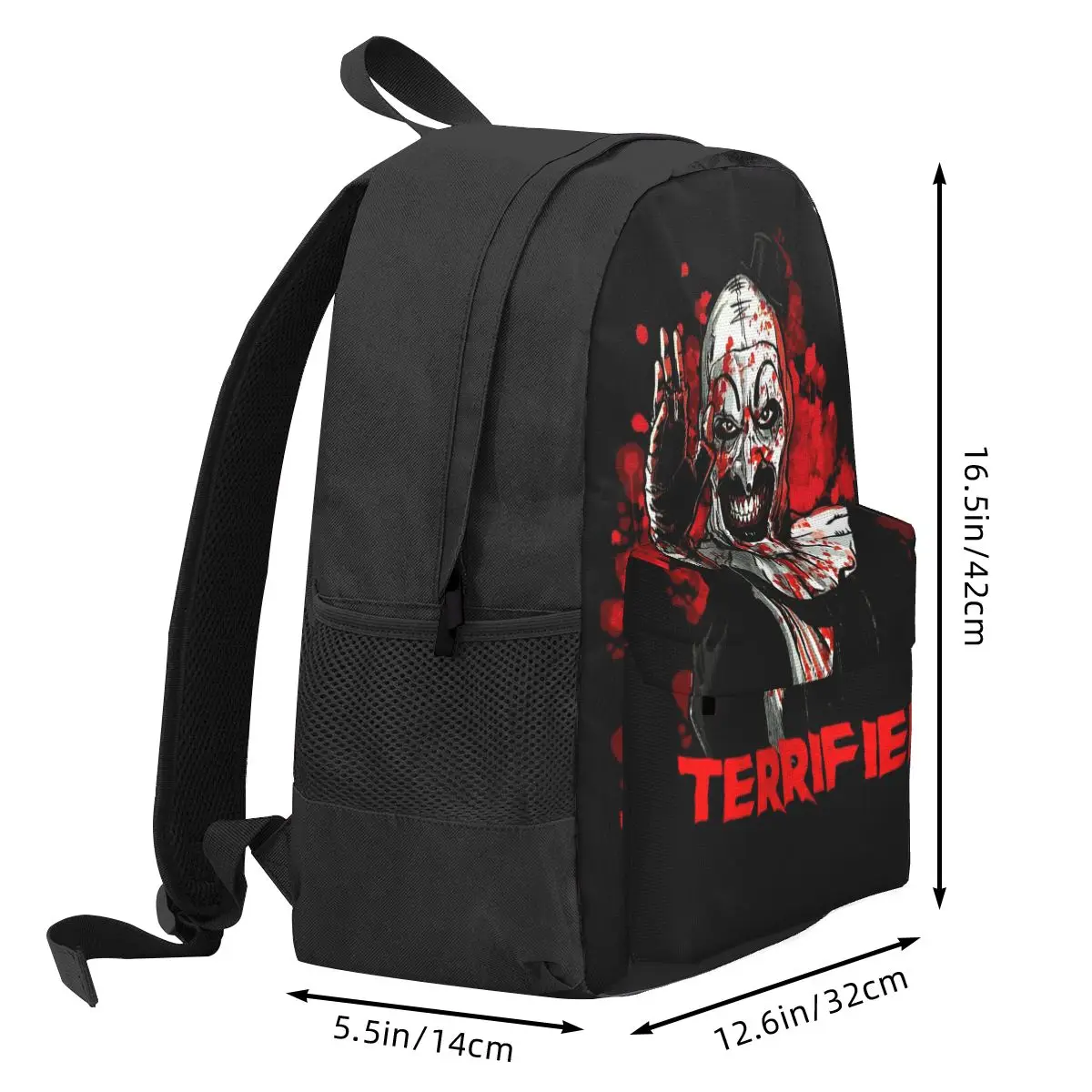 Great Model Terrifier Movie Horror Art Backpack Daypack Large Capacity Children BookBag School Bag Shoulder Bags for Men Women