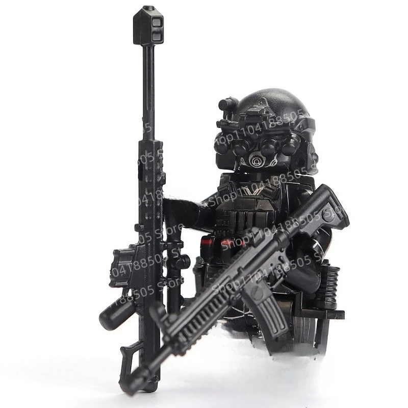 MOC Oficerowie sił specjalnych innych firm, żołnierze, lalki, zabawki edukacyjne, prezenty, ozdoby Power Armor, przedmioty kolekcjonerskie.