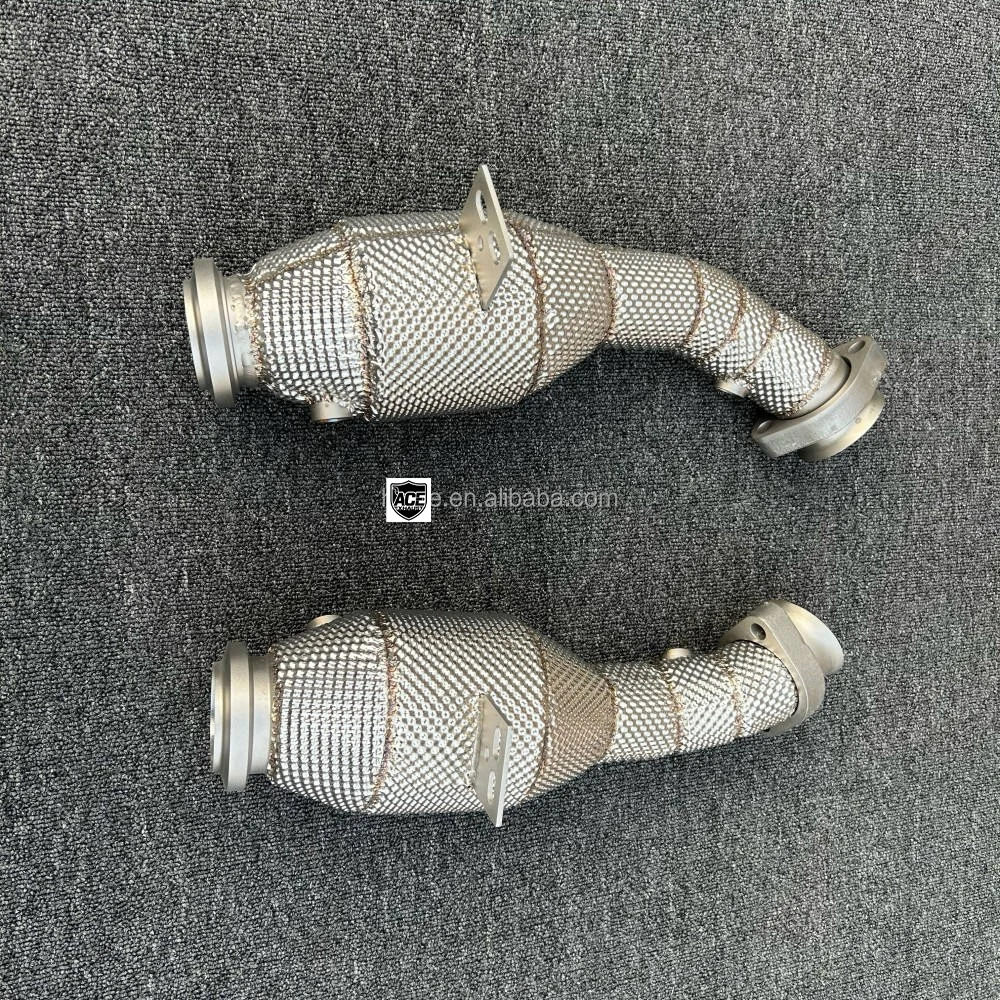 Für Benz AMG C43 E43 E400 2016-2021 Auspuff-Straight-Header-Downpipe W205 M276 304 Edelstahl-Auspuff-Downpipe – Detail 8