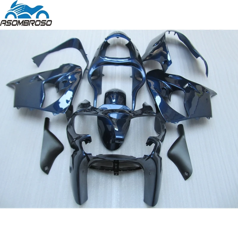 New Arrival Injection Mold Bodyparts for Kawasaki Ninja ZX9R fairing kit 2000 2001 glossy blue fairing set zx9r 00 01 N61