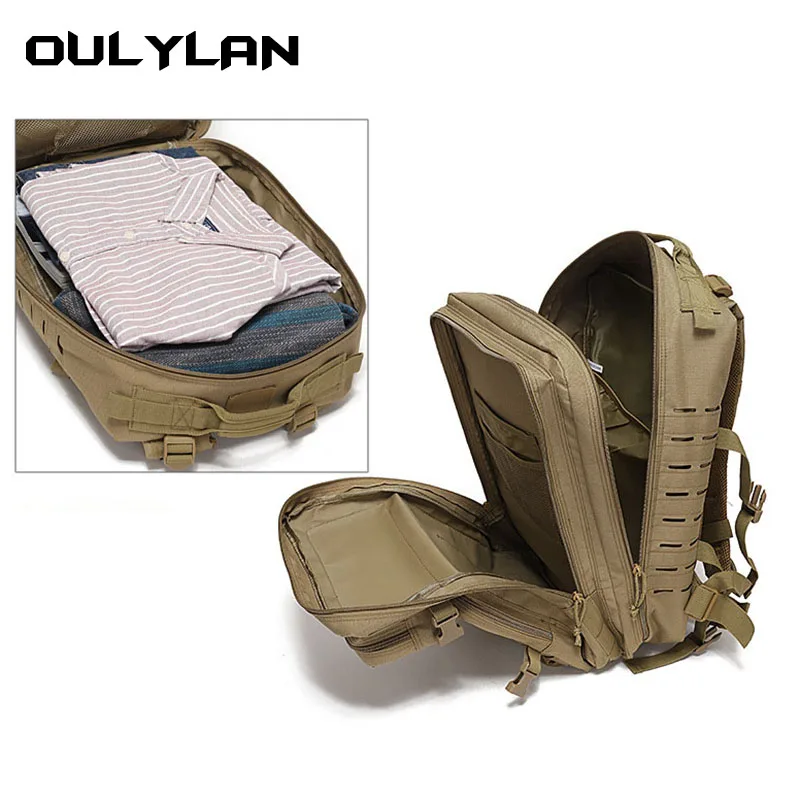 Multifunctional Portable Backpack Waterproof Travel Bag Sports Backpacks Man Women Tactic Hollow out design Expand Business Trip