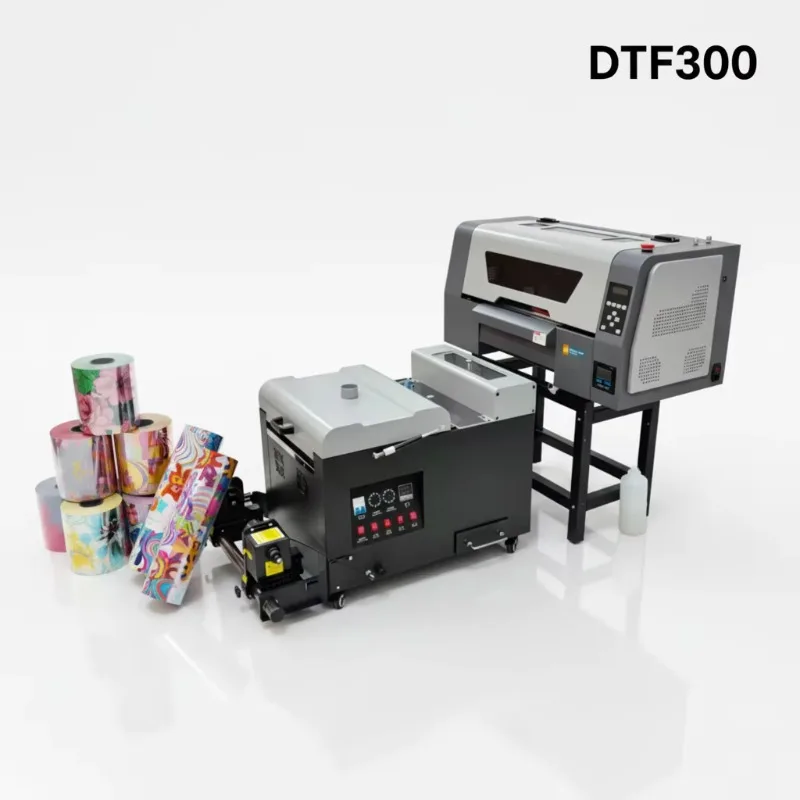 BL Factory Outlet New Inkjet DTF-300 Printer With Powder Shaking and Software A3  DTF Ink Automatic for XP600 I1600 I3200