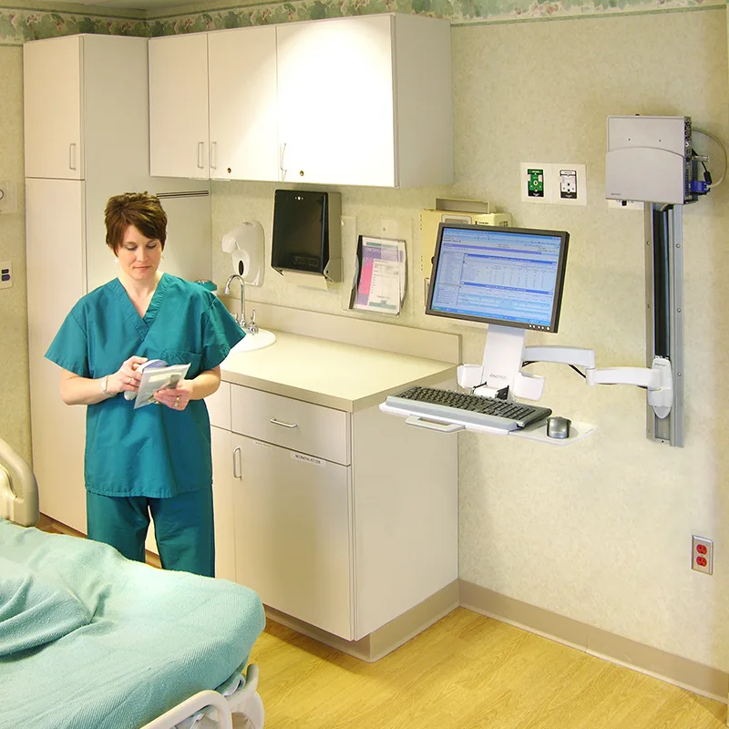 45-230-200/216 Support de moniteur table élévatrice bras de suspension mural