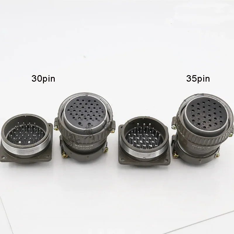 P55 Circular Aviation Plug Socket Heavy Duty P55K3Q 30Pin P55K8Q 35Pin Cable Signal Connector Metal 15A 55MM Round Connectors