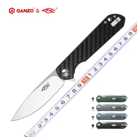 FH41 FH41S Ganzo Firebird FBKNIFE D2 blade G10 Carbon Fiber Handle Folding knife Outdoor Survival Pocket Knife EDC tool