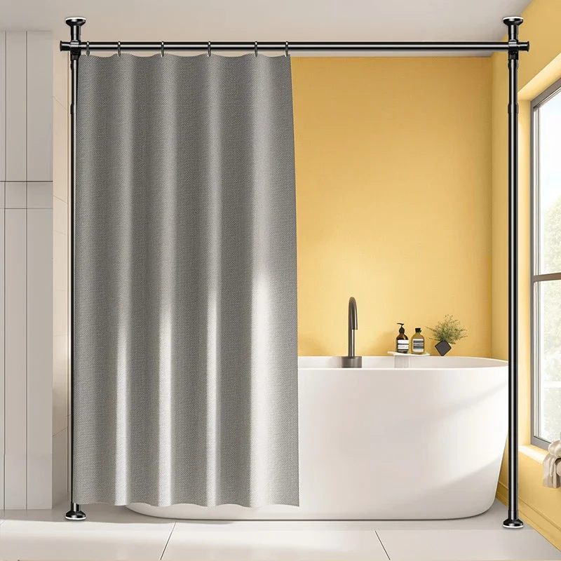 Hotel Dormitory Bathroom Dry Wet separation Shower Curtain Expandable Room Dividers customized