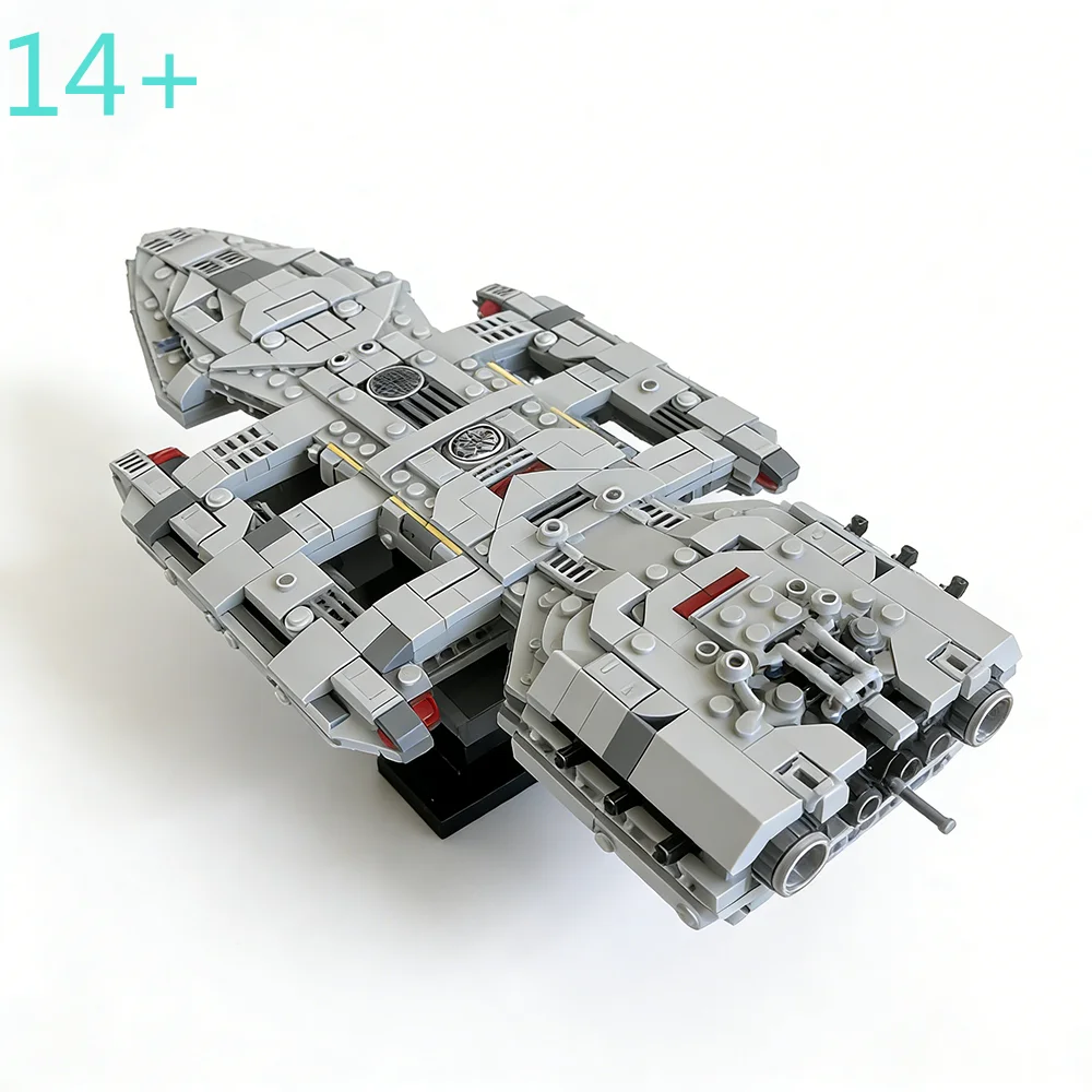 

Набор строительных блоков Moc shop Original1978 Battlestar Galactica, модель космического корабля для самостоятельной сборки, для детей и взрослых, конструктор, подарок, 75375