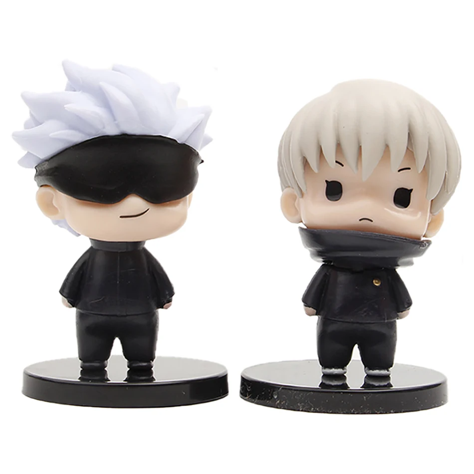 7cm Anime Jujutsu Kaisen Figure Itadori Yuji Gojo Satori Fushiguro Megumi Kugisaki Kawaii Toy Car Decoration PVC Model Gift