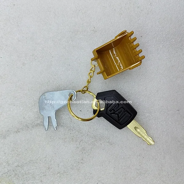 

Construction Machinery Parts Excavator Ignition Switch Key 8H5306 5P8500 Excavator Bucket Key Chain