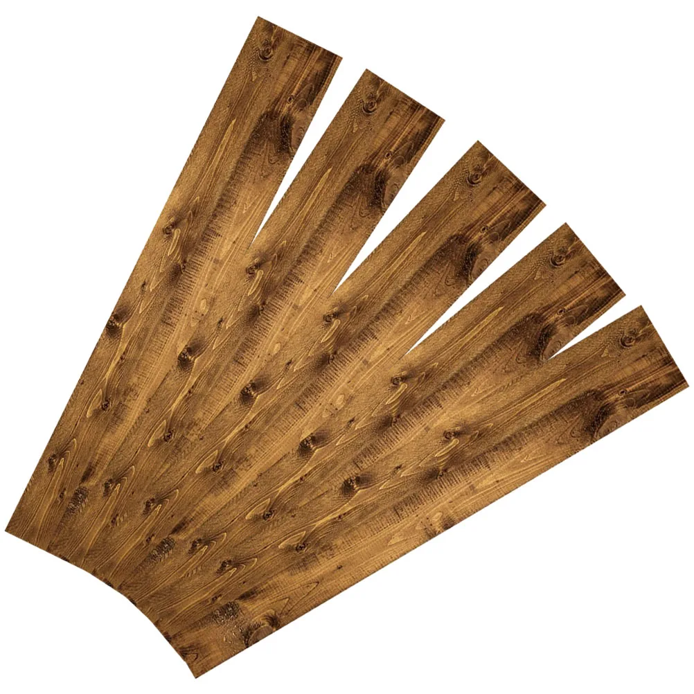 

5 Pcs Non-slip Floor Stickers PVC Planks Tile Self Adhesive Linoleum Waterproof Tiles Kitchen Peel and Wood Flooring