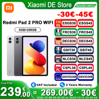 Xiaomi Redmi Pad 2 Pro Wifi Global Version Tablet 8GB 256GB Snapdragon 7s Gen 4 Processor 120Hz Refresh Rate Xiaomi HyperOS 2 Xiaomi Tablet