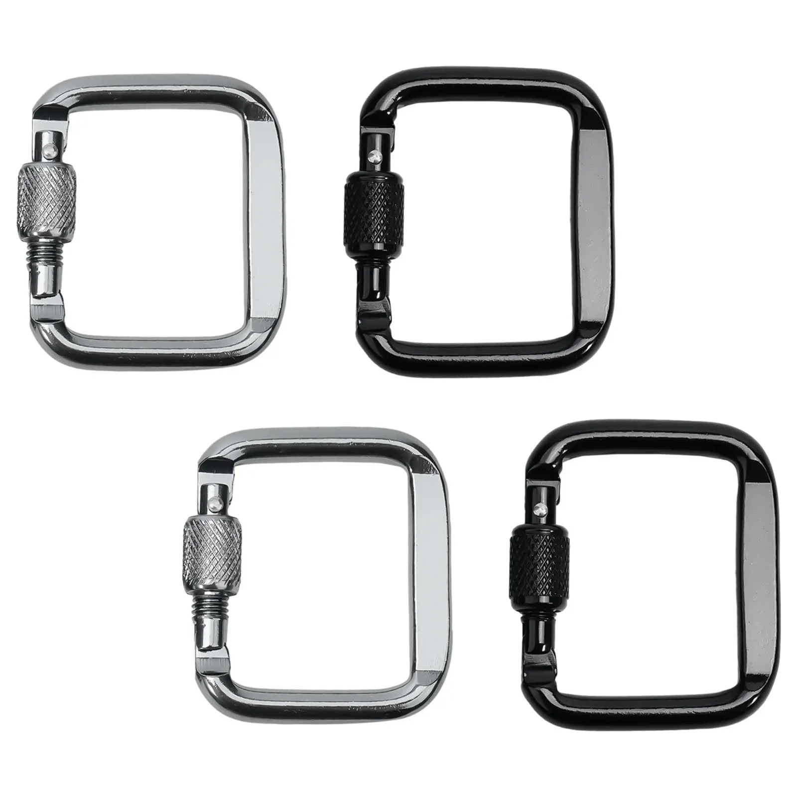 

2022 New High Quality Outdoor Climbing Travel Equipment Carabiners Pack Of 4 For Hiking Camping Travel 4 X 5 Cm