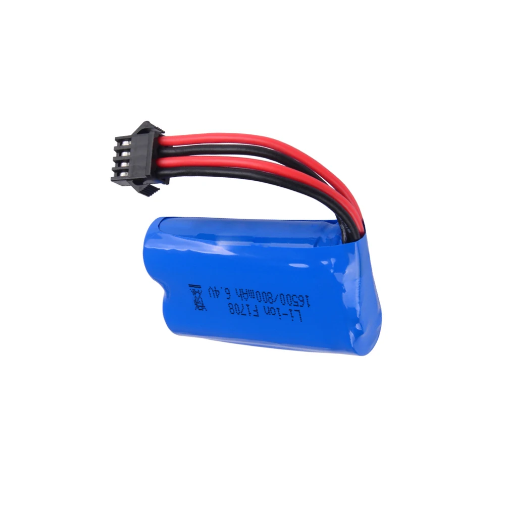 Bateria Lipo dla WLToys 18628 18629 18428 18429 6.4V 800mAh zdalnie sterowany samochód zabawka SM 4P wtyczka zabawka samochód akcesoria dobrej