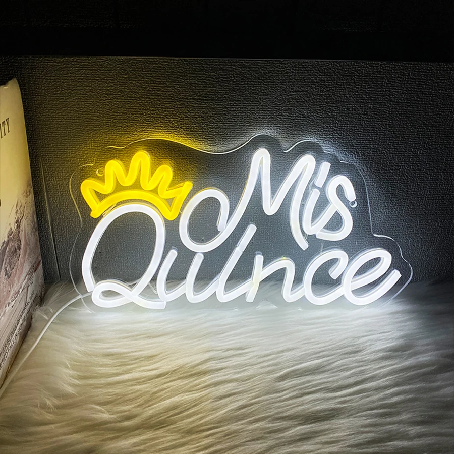 

Mis Qunce Led Neon Sign, Used For Wall Aesthetic Decor, Usb Powered, Bedroom, Birthday Party, Room Bathroom, Bar Wall Lamp.