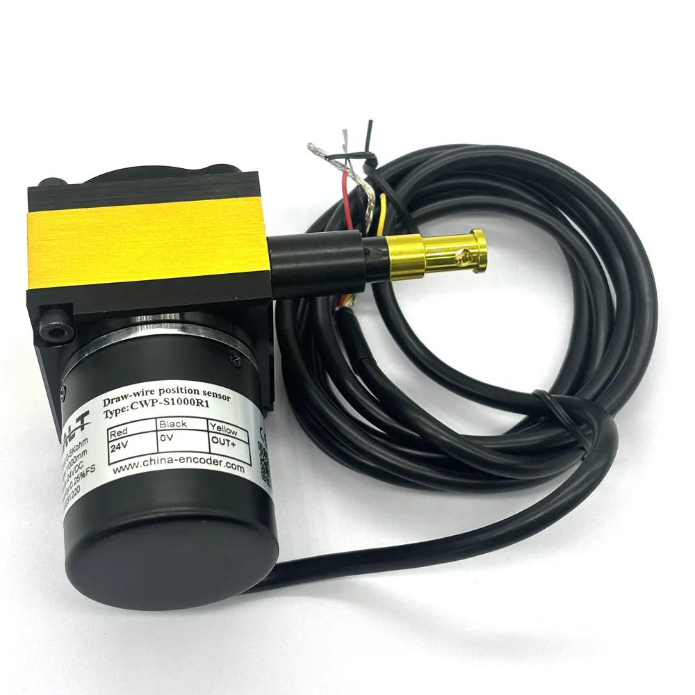 Transdutor de fio de tração CWP-S1000 Sensor de deslocamento de 1M com invólucro protetor para uso externo