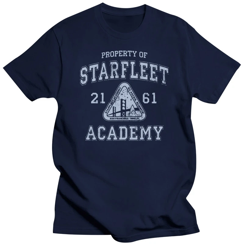 Summer Fashion Street Short Sleeve T-Shirt Starfleet Academy Shirt 2020 latest popular mens casual T-shirt