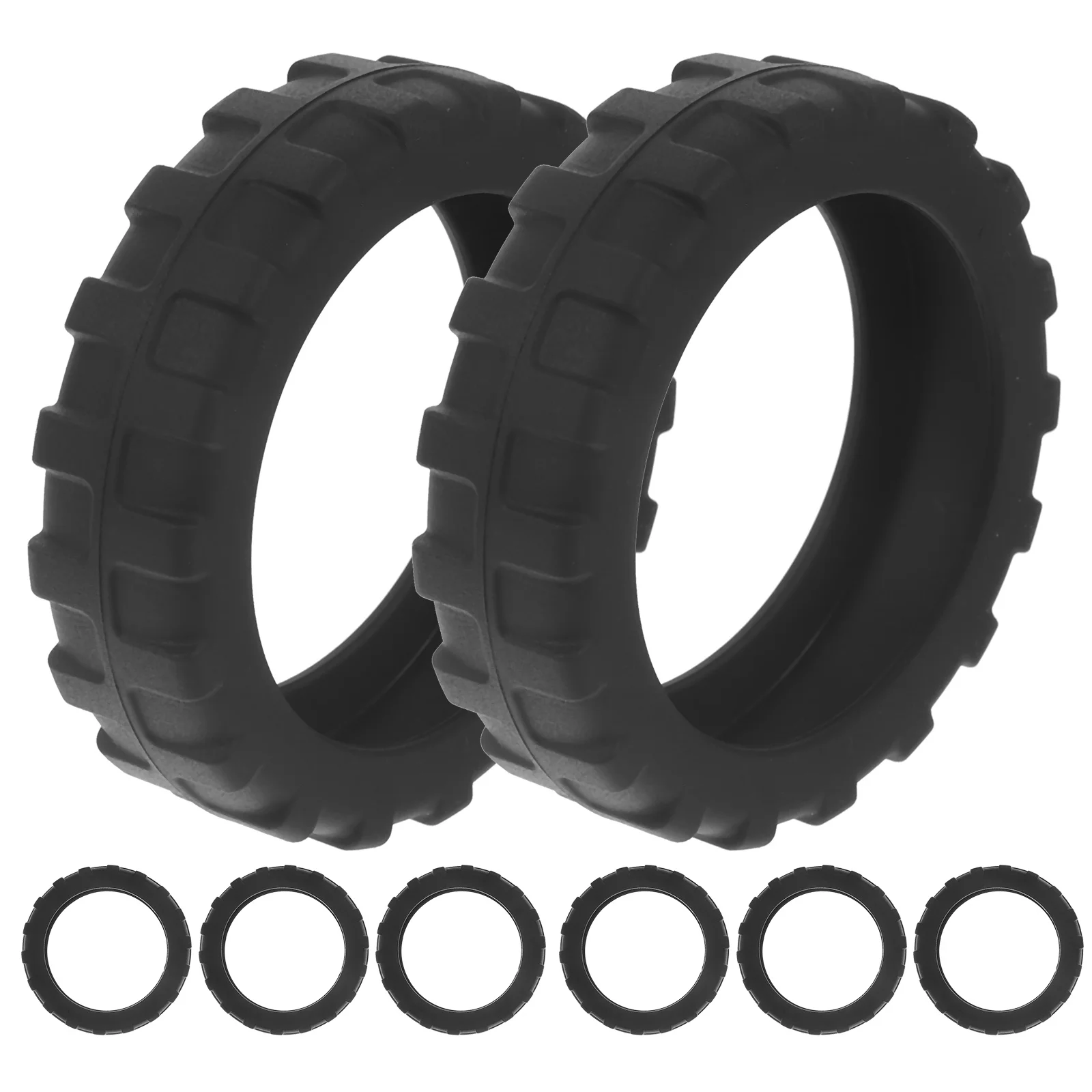 

8Pcs Silicone Luggage Chair Wheel Covers Antislip Shock Absorbing Noise Reducing Stylish Protector Chair Wheels Covers