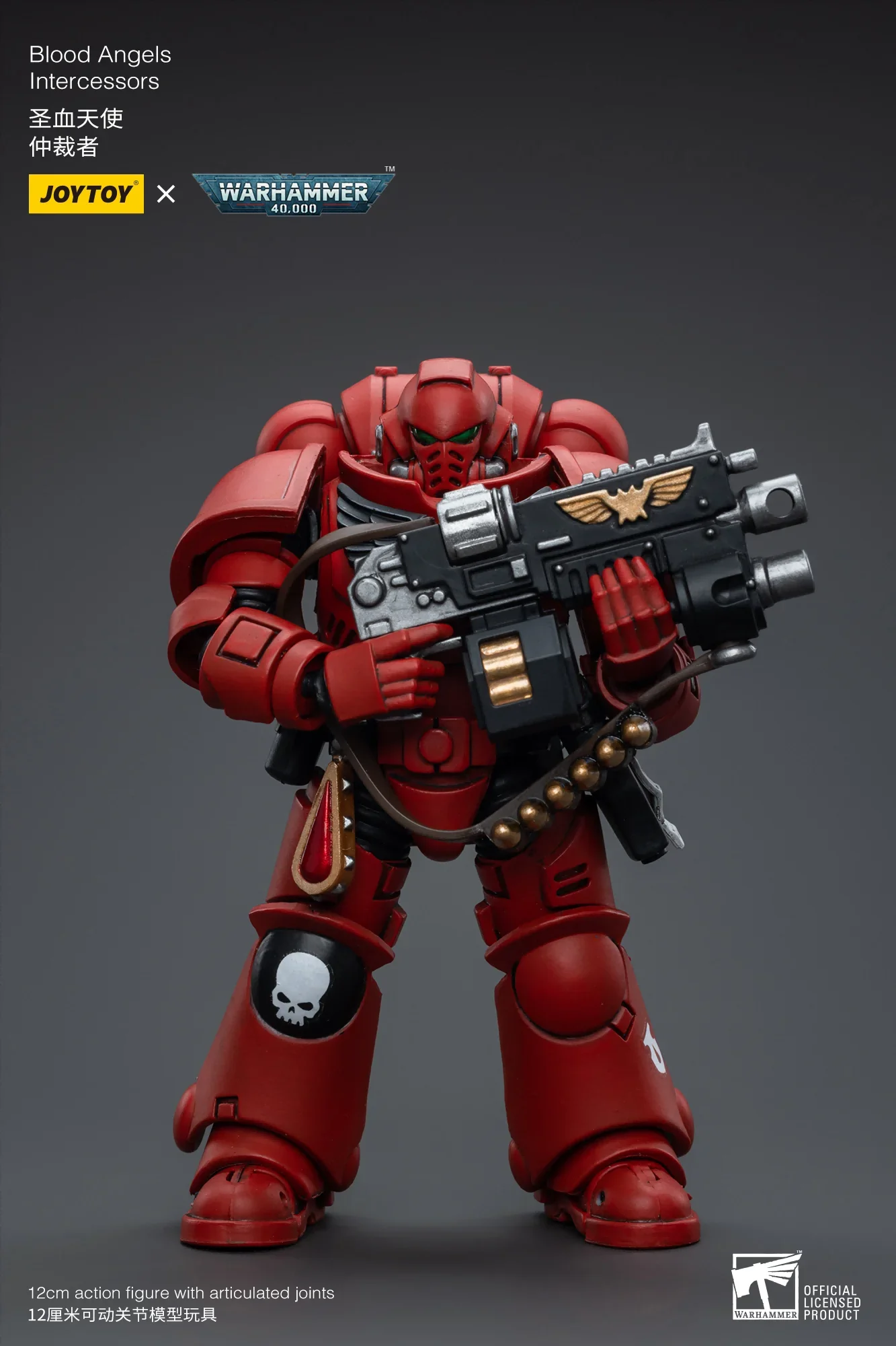 [In-Stock] JOYTOY Warhammer 40k Action Figure 1/18 Blood Angels Intercessors Anime Figurine Joint Movable Model Collection Toy