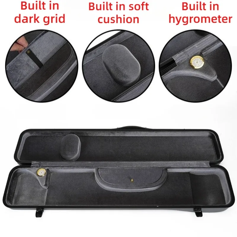 صندوق تخزين Erhu PVC سميك مقاوم للسقوط ومقاوم للصدمات ومقاوم للماء وأكتاف محمولة Erhu ملحقات الآلات الموسيقية #3