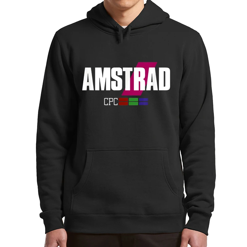 Amstrad CPC 464 6128 Programmer Hoodies Retro 8 Bit Computer Video Game Geek Men's Pullovers Soft Fleece Tops