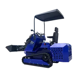 Chinese made Kubota diesel engine customized skid steer loader equipped with EPA small tracked bucket skid steer loader