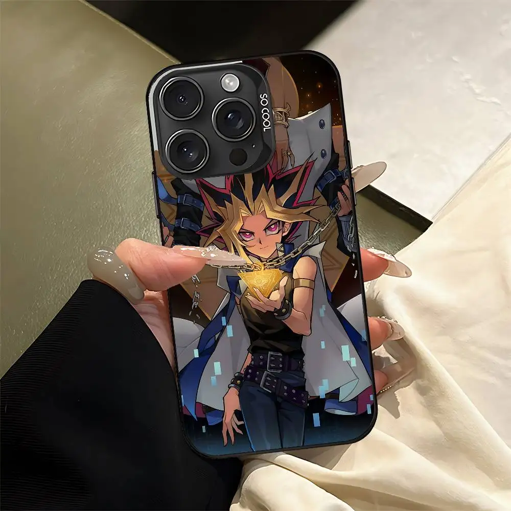 أنيمي Y-Yu Gi Oh Yugioh جراب هاتف فضي مقاوم للصدمات غطاء خلفي واقٍ لهاتف آيفون 16/15/14/13/12/11 Pro Max Plus #2