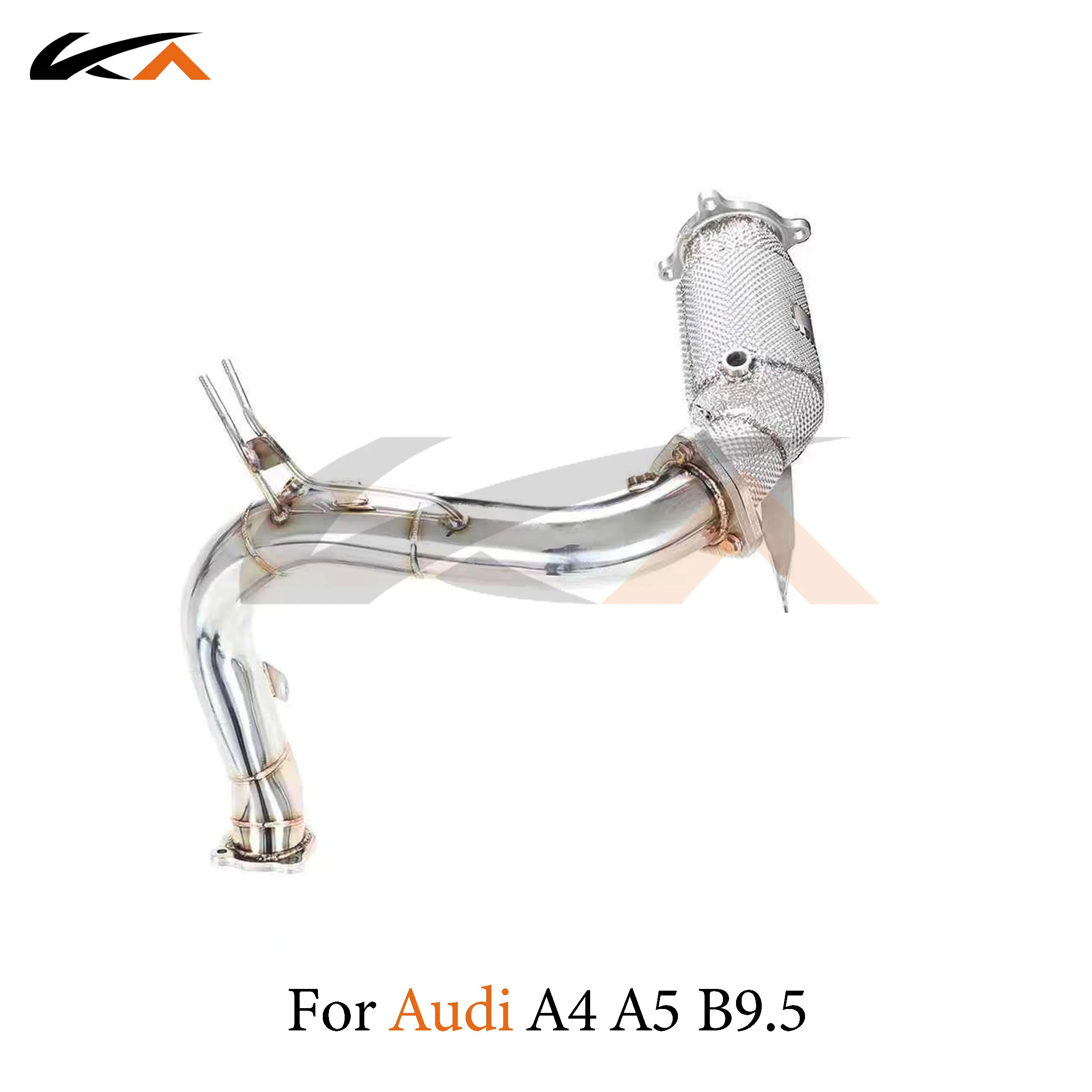 

KA Tuning exhaust system header stainless downpipe for Audi A4 A5 B9.5 2.0T axle pipe performance catalysis heat shield