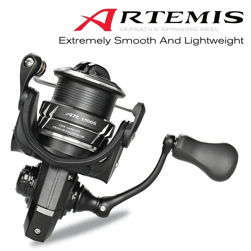 TSURINOYA 얕은 스풀 스피닝 릴, ARTEMIS 800 1500S 2500SH 3000SH 5.2 6.2, 왼손 오른손 바닷물 낚시 릴, 잉어 휠