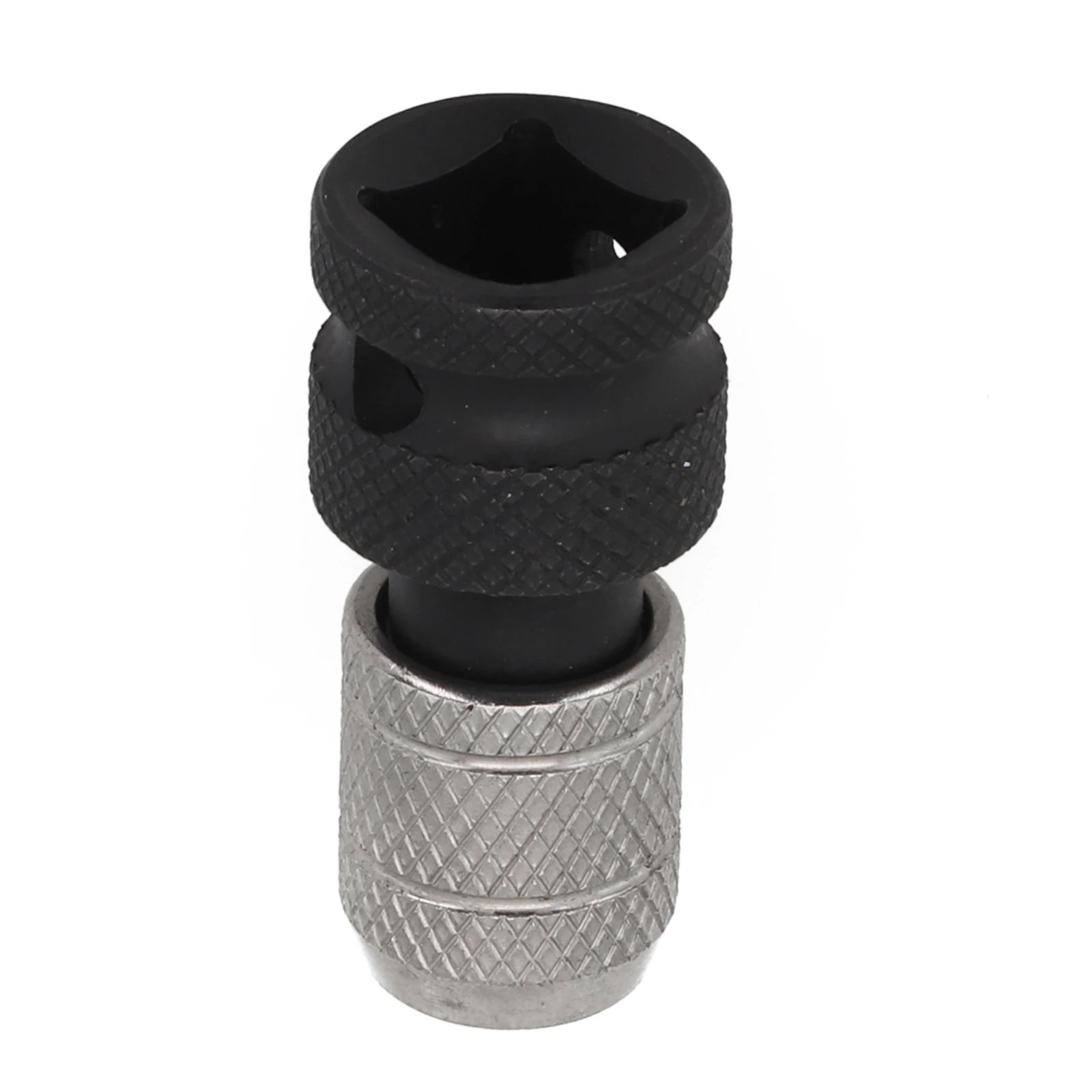 Hex Drive Adapter Drill Socket Adapter Knurled Design Non-slip Pattern Secure Grip Versatile Tool Enhanced Design