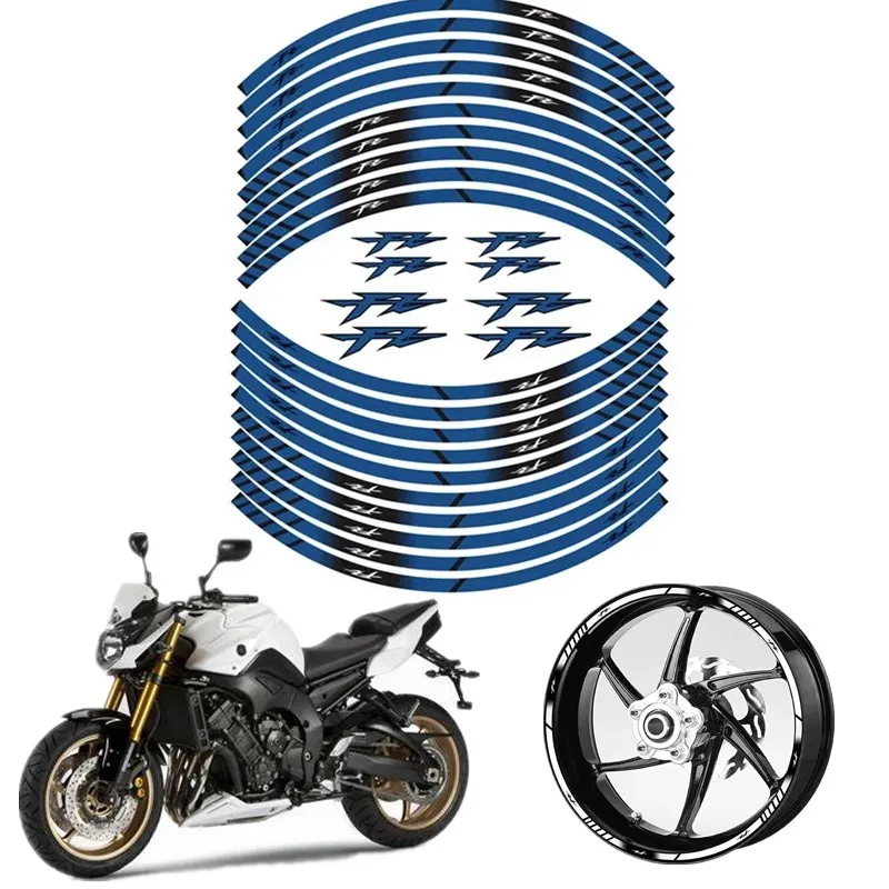 For YAMAHA FZ1 FZ6 N/S FZ8 FZ25 FZ6 FZ150 FZ350 FZ400 FZ7 FZ750 FZ8 Motorcycle Parts Contour Wheel Decoration Decal Sticker - D