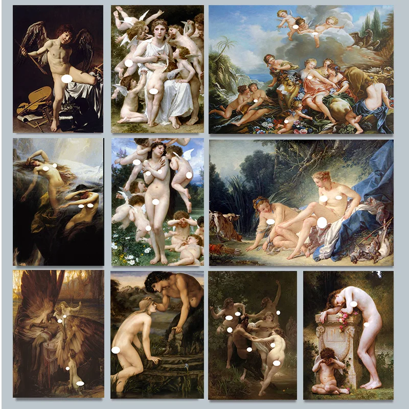 Geburt von Venus Mutter Kind Cherub Wasser Baby nackt Poster drucken Wand kunst Bilder Leinwand Malerei Zimmer Schlafzimmer Wohnkultur Geschenk