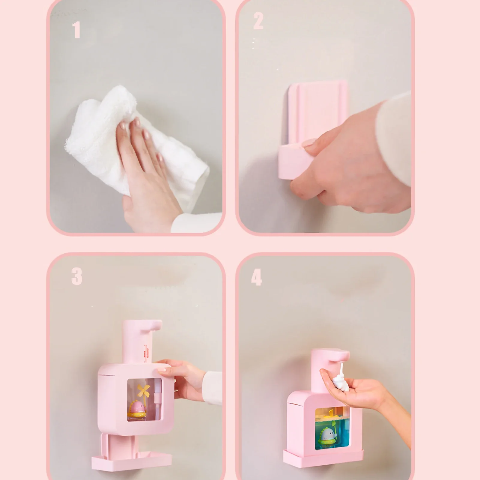 เครื่องจ่ายสบู่เหลวมืออัตโนมัติโฟมมือเครื่องซักผ้า USB ชาร์จไม่มี Punch ห้องน้ําห้องน้ําในครัวเรือน