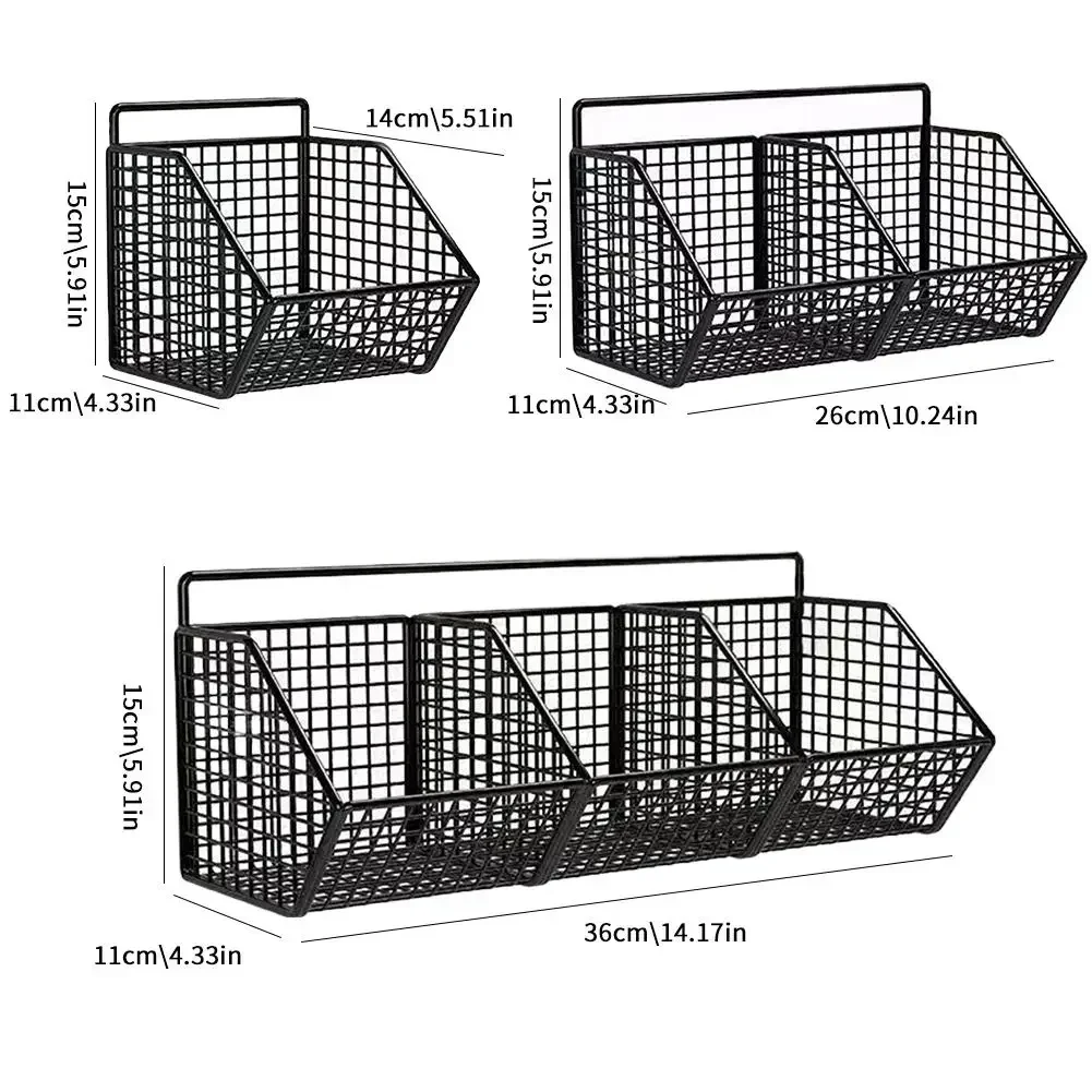 Wall Mounted Kitchen Storage Basket Image 1