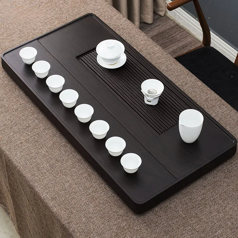 الصرف صينية شاي خشبية أدوات صينية بسيطة حديثة صينية فريدة من نوعها غرفة المعيشة الضيافة الكونغ فو Bandejas الأثاث العصري