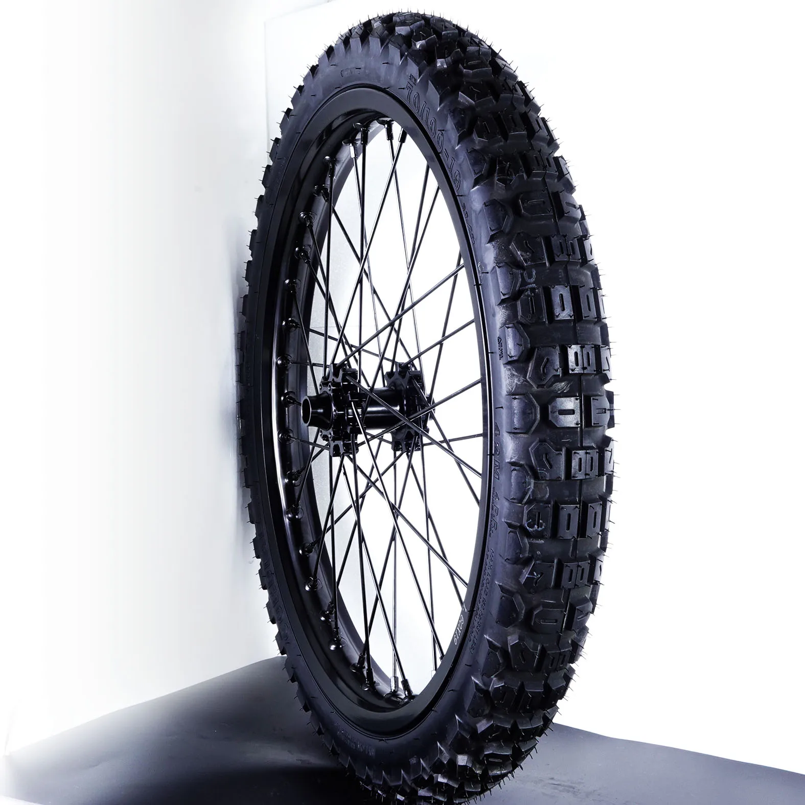Rueda delantera Garmata para bicicleta eléctrica, 19 pulgadas, con neumático 70/100-19, accesorios para bicicleta de carretera, eje de 20 mm, orificios para eje de 110 mm de ancho.