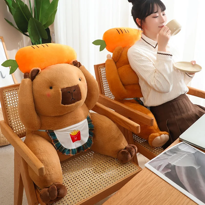 55cm New Styles Change Waist Pillow Capybara Plush Toys Doll Stuffed Soft Animal Cushion Creative Girlfriend Gifts