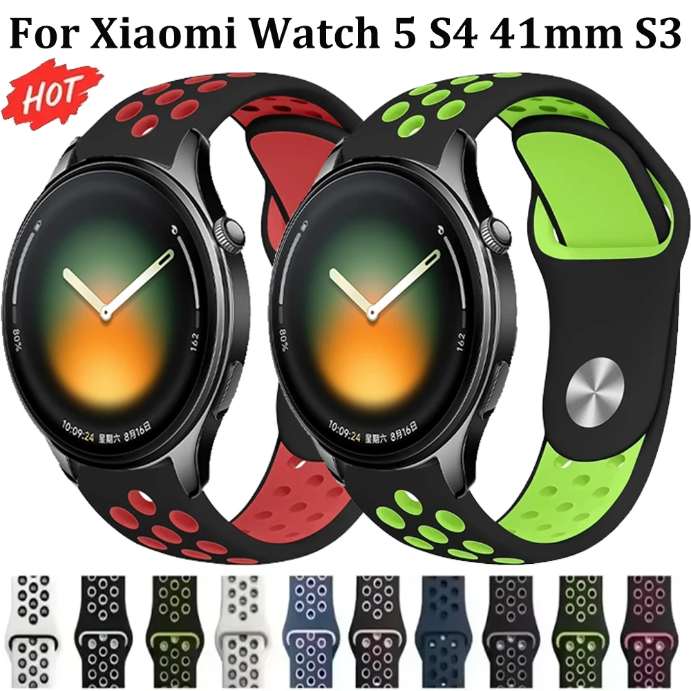 18mm 20mm 22mm Silikonarmband für Xiaomi Watch 5 S4 41mm Komfortables Armband OPPO Watch 3 X2 Mini S Lite Realme Watch 5 S 2 Gurt