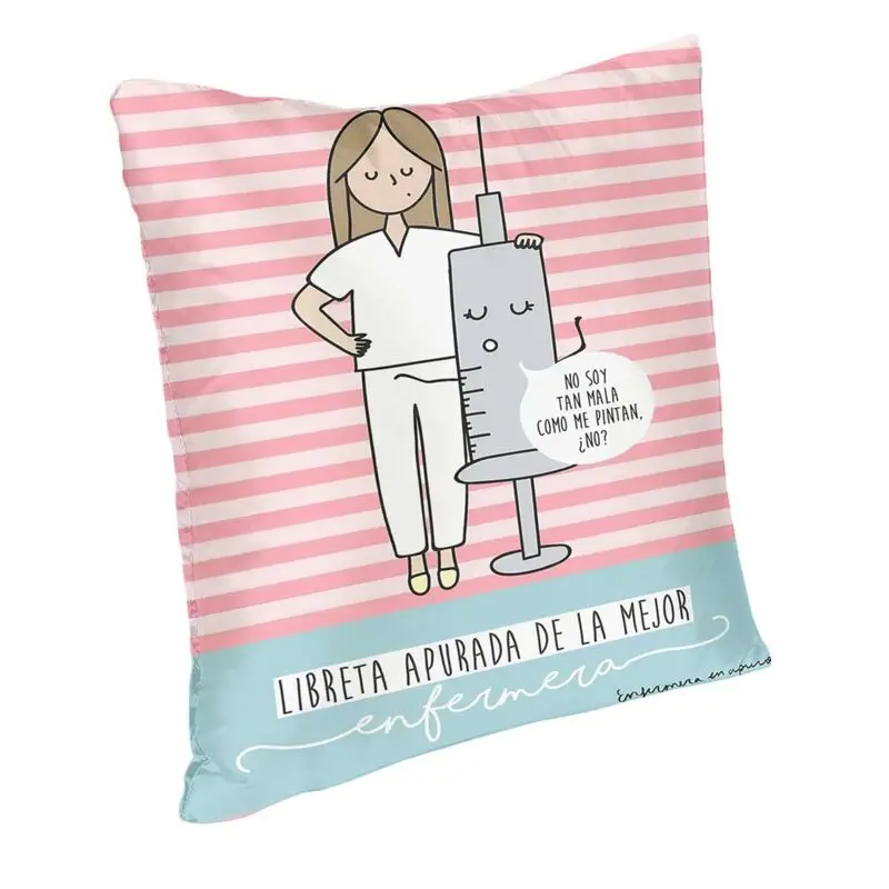 Enfermera En Apuros Doctor Nurse Medical Cushion Covers Sofa Living Room Square Throw Pillow Case 40x40cm