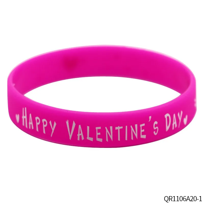 PESENAR Valentine's Day rose bracelet: featuring the cheerful phrase "Happy Valentine's Day" and sweet love