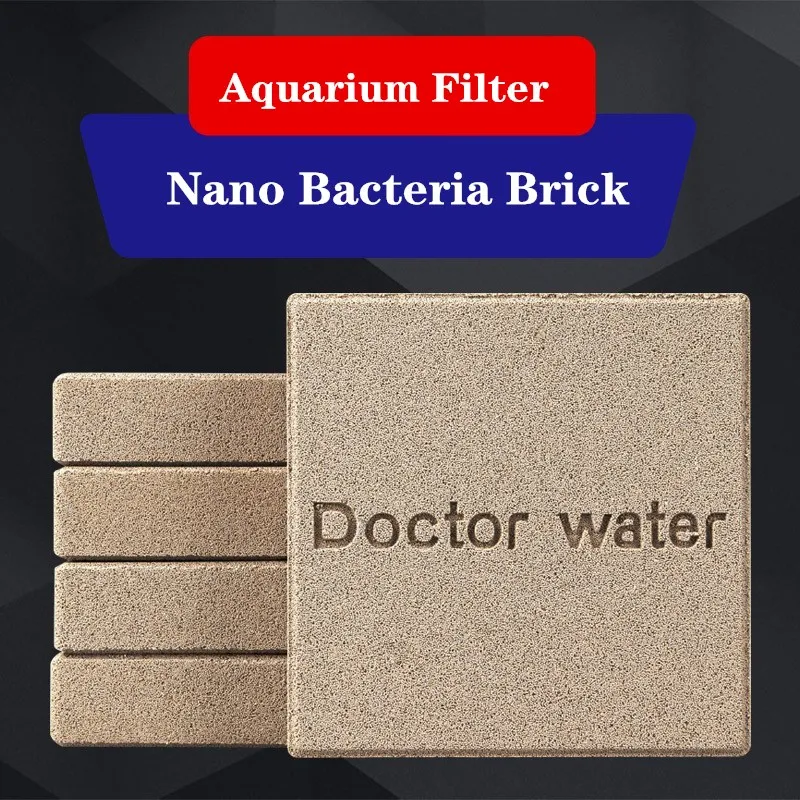 2PCS Aquarium Filter Media Bio Nano Brick Block High Flow Rate for Marine/Freshwater Canister Filter Biological Filter 수족관 액세서리