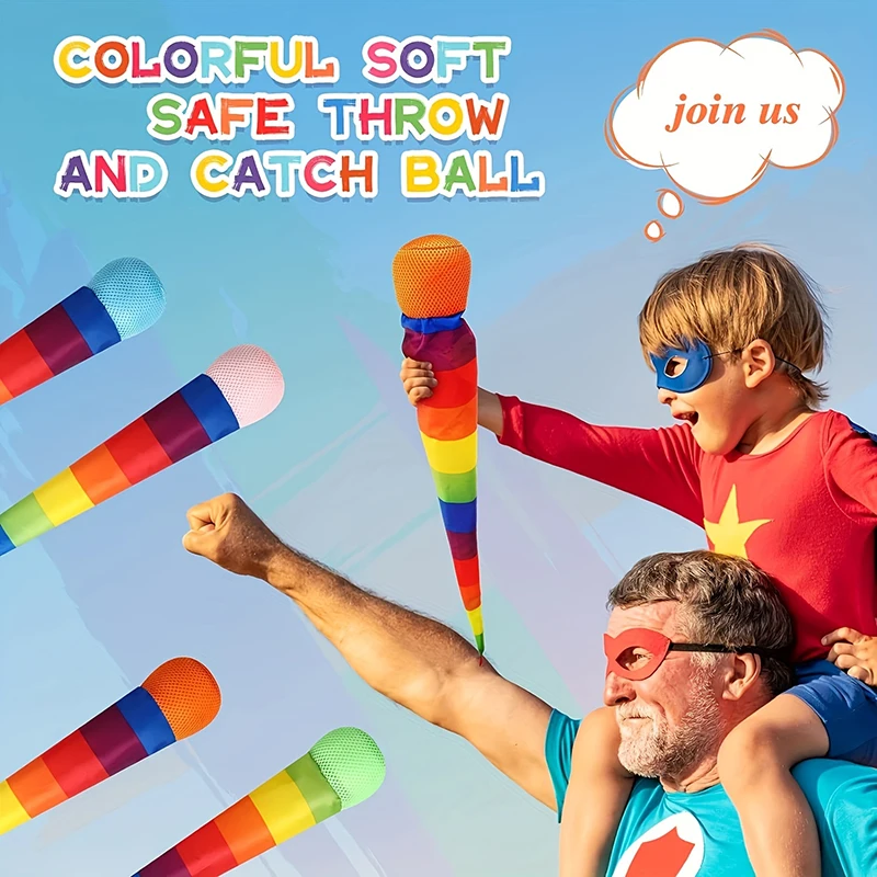 1-4PCS Rainbow Comet Ball Soft Tail Throwing Catching Ball for Indoor Outdoor Park Sports Coordination Training image 5