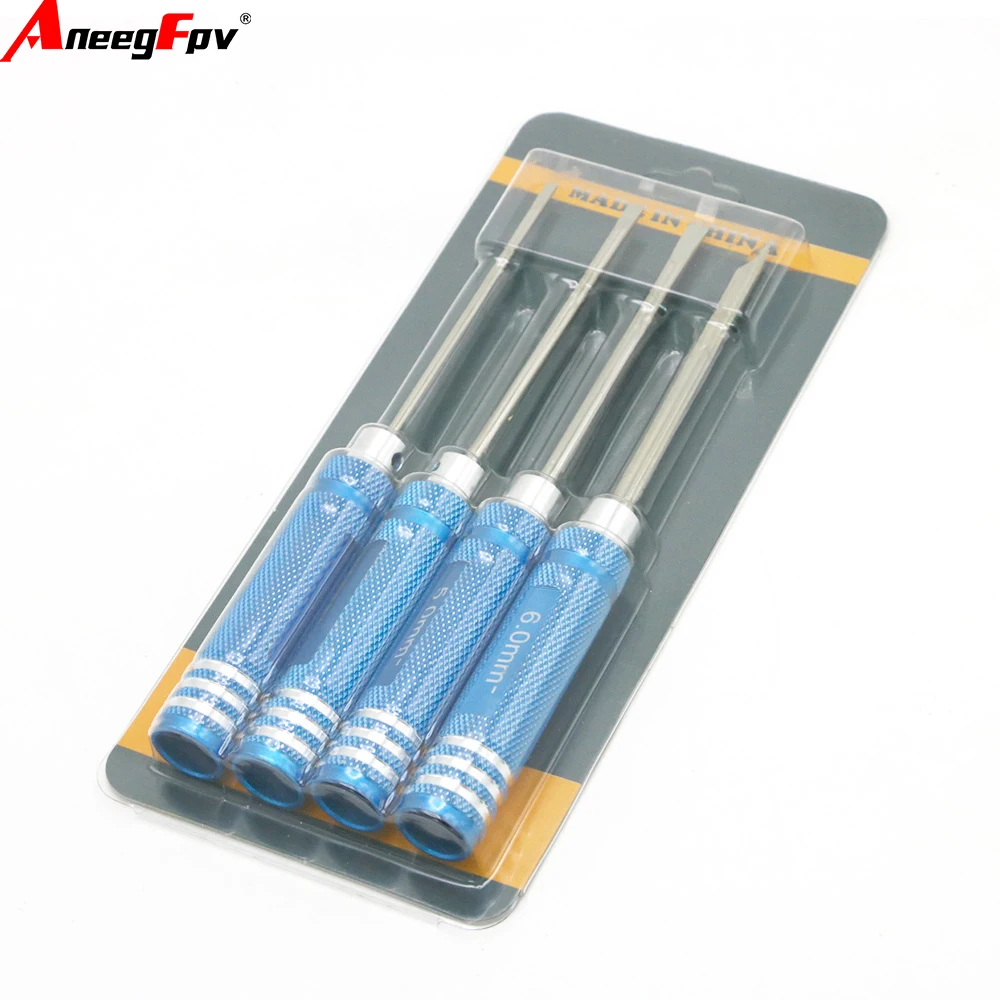

4pcs Hex Scre wdriver Set for RC Helicopters And Toys Titanium Plated Hardened Screwdrivers 3.0 4.0 5.0 6.0mmRC Tools Kit (1 Set