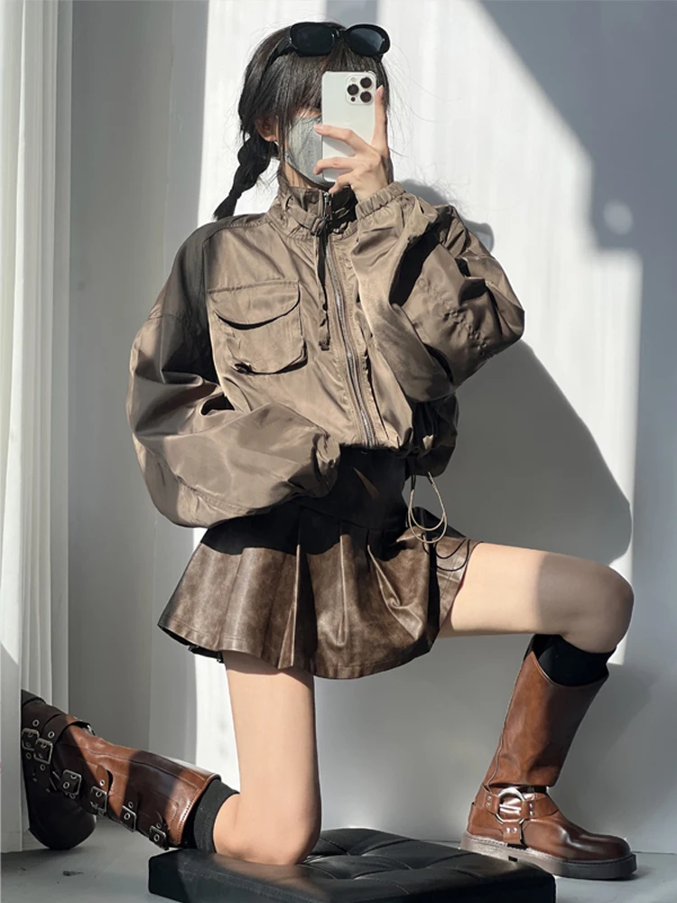 

Зимняя одежда Элегантный женский плащ Многослойное одностороннее платье до колена Декоративный идеальный воротник Миниатюрный